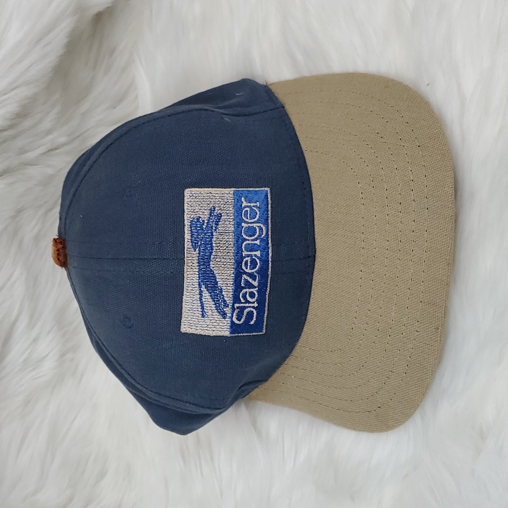 Vintage Slazenger cotton embroidered logo baseball cap hat men